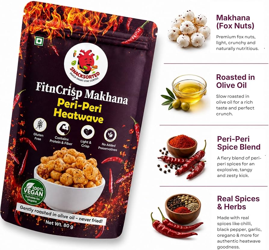 FITN CRISP MAKHANA PERI PERI