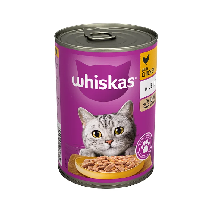 WHISKAS CAT TIN CHKN/JELLY