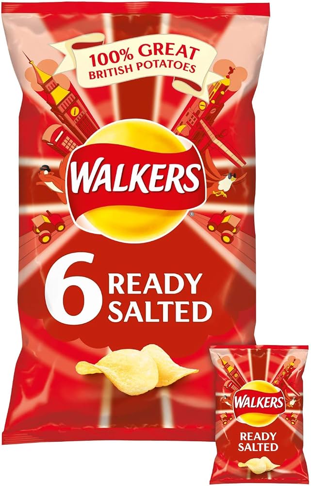 WALKERS READY SALTED 6PK