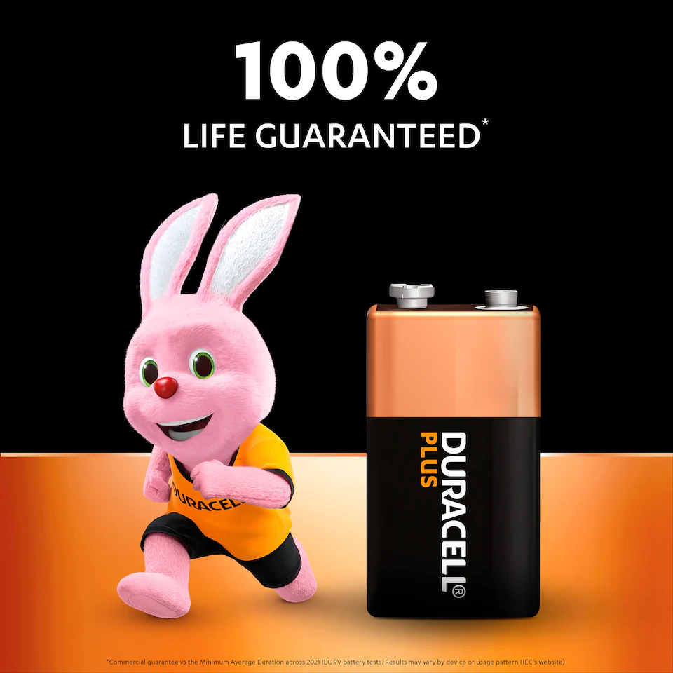 DURACELL PLUS 100% 9V