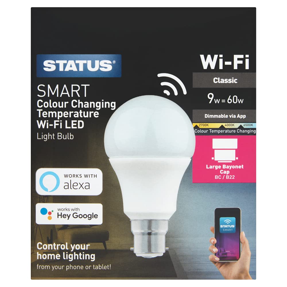STATUS LED BULB 9W SCREW CAP