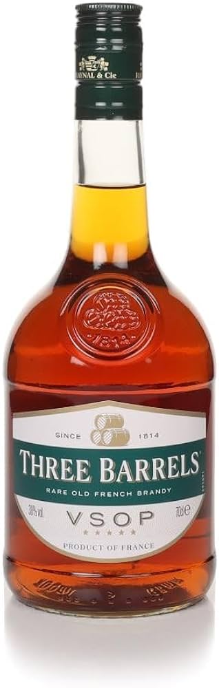 THREE BARRELS BRANDY 38%