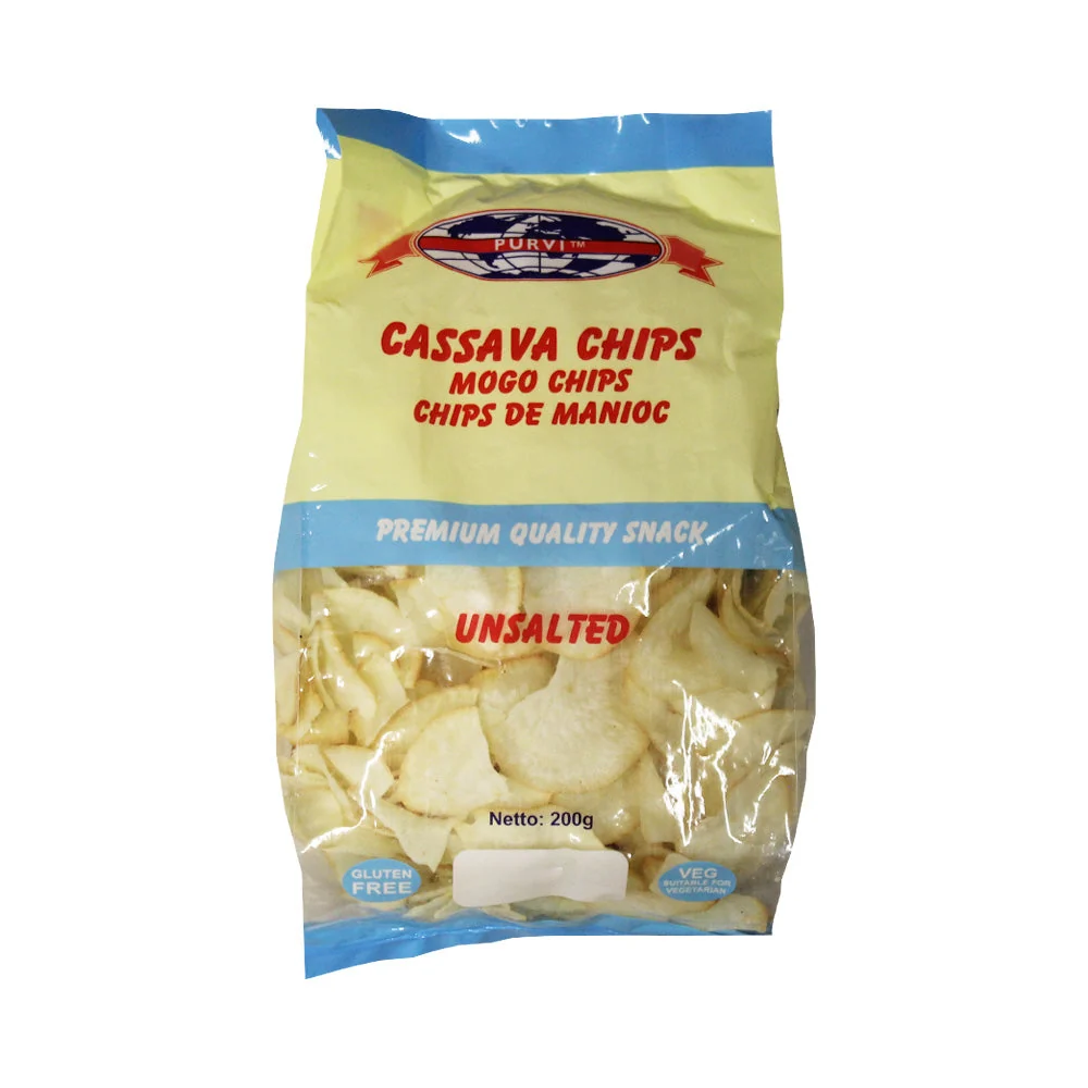 PURVI CASSAVA CHIPS UNSALTED