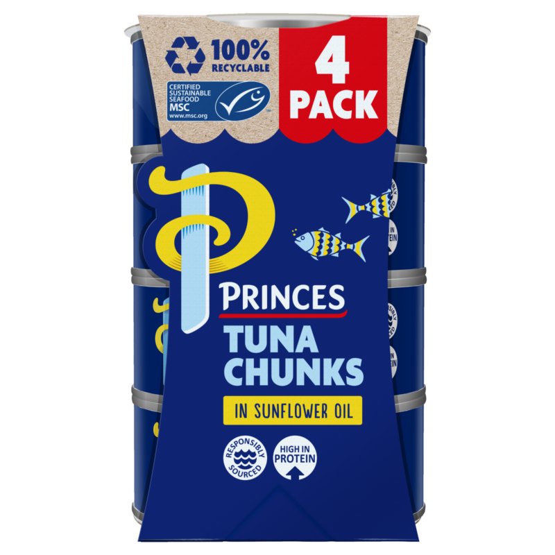 PRINCES TUNA CHUNKS/OIL 4PK