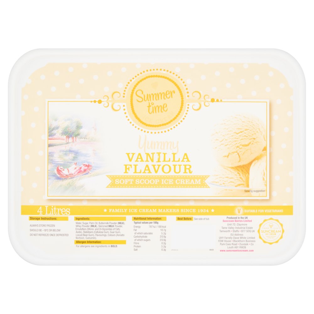 SUMMER SUNDAE VANILLA IC TUB