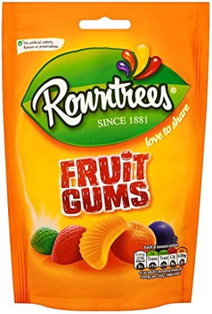 ROWNTREES FRUIT GUMS PM125
