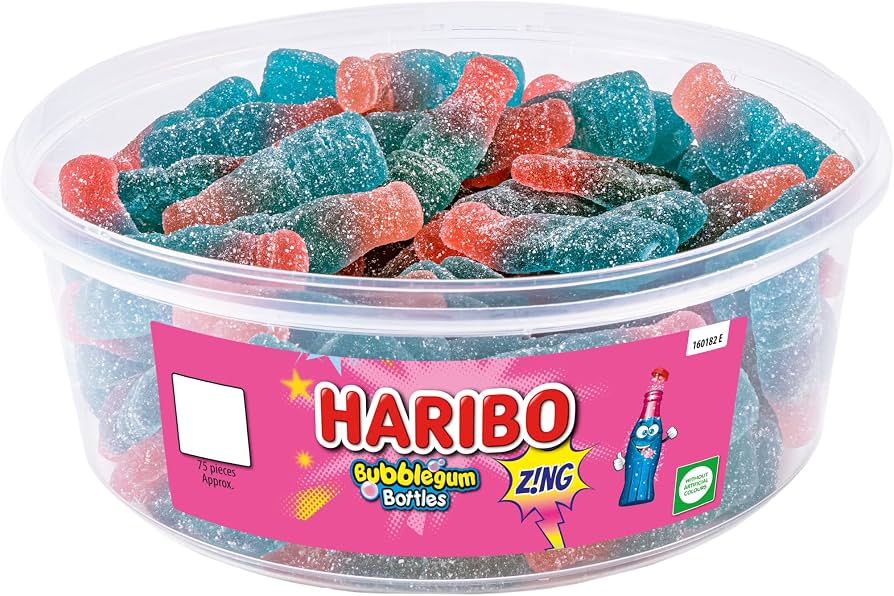 HARIBO BUBBLEGUM BOTTLES ZIN
